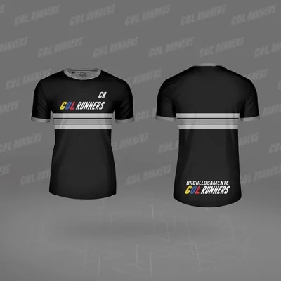 Camiseta Negra de Entrenamiento Running