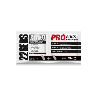 SUB9 Salts Electrolytes con y sin cafeína. 2 cápsulas