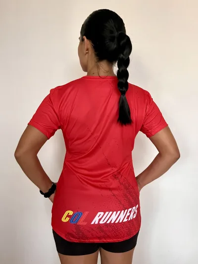 Camiseta de Entrenamiento Azul - Rojo