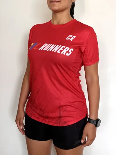 Camiseta de Entrenamiento Azul - Rojo