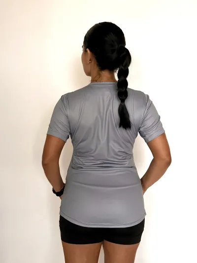 Camiseta gris de Entrenamiento Running